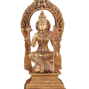 Goddess Rajarajeshwari Lalita Devi Brass Idol | 10" Sacred Art | 2.67kg Divine Masterpiece | Supreme Mother Grace | Jaipurio